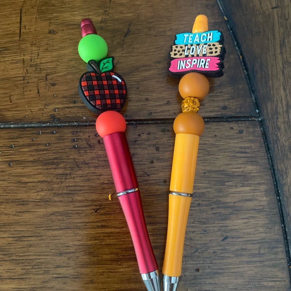 Red and Orange Teacher Stationery Pens for Office Use
